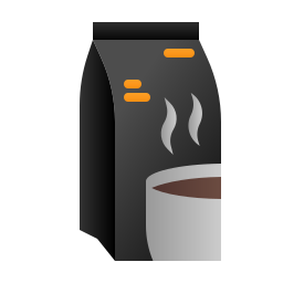 koffie zak icoon