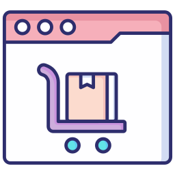 comercio electrónico icono