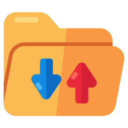 Folder transfer icon