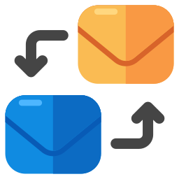 transferencia de correo icono