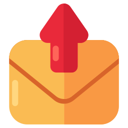 Mail upload icon