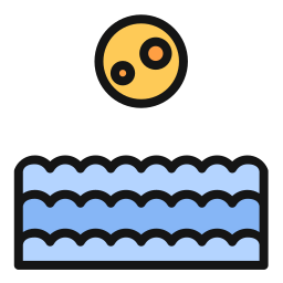 marée basse Icône