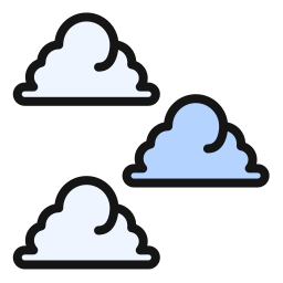 nube cúmulo icono
