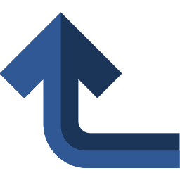 Curved arrow icon