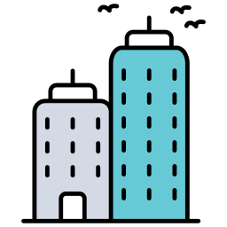 High rise building icon