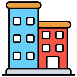 edificio de apartamentos icono