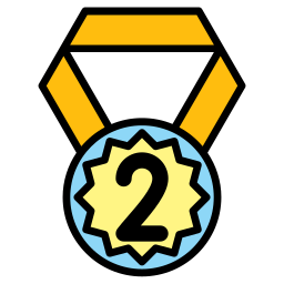 2nd position badge icon