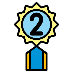 2nd position badge icon