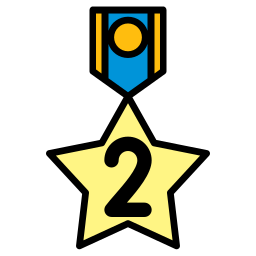 insigne de 2ème position Icône