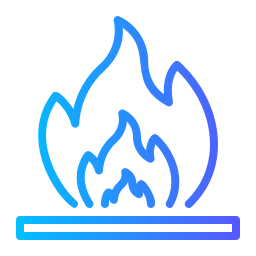 Flammable materials icon