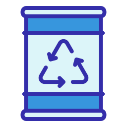 brandstof recyclen icoon