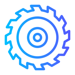 Wheel saw icon