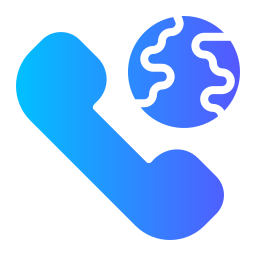 internationaal telefoongesprek icoon