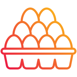 cartone di uova icona
