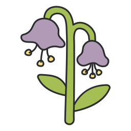 Bluebell flower icon