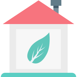 Ecological house icon