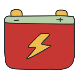 bateria de carro Ícone