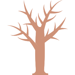 albero senza foglie icona