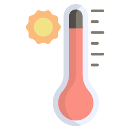 temps chaud Icône