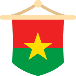 bandera de burkina faso icono