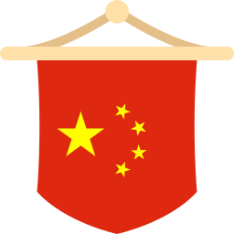 bandera china icono