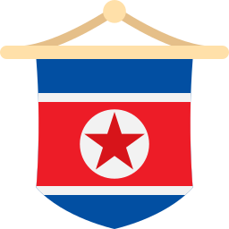 bandera de corea del norte icono