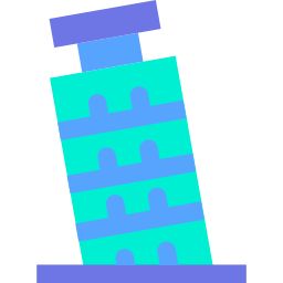 torre de pisa icono