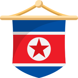 vlag van noord-korea icoon