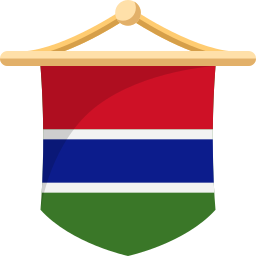 gambiaanse vlag icoon