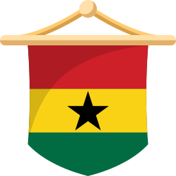 ghanese vlag icoon