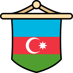 bandera de azerbaiyán icono