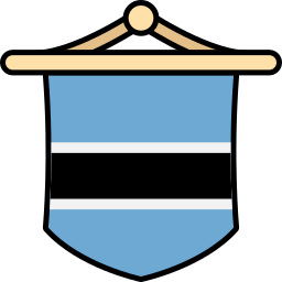 bandera de botsuana icono