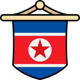 flaga korei północnej ikona