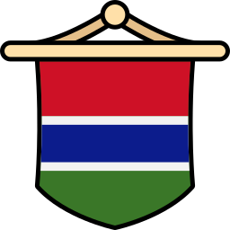 bandera de gambia icono