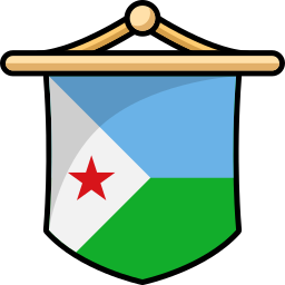 지부티 국기 icon