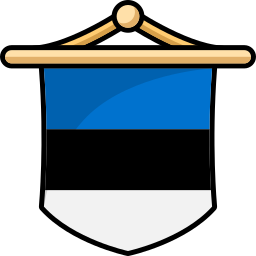 bandiera dell'estonia icona