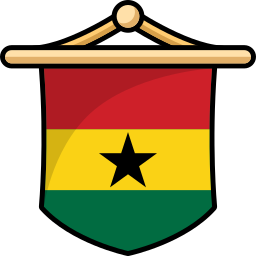 bandera de ghana icono