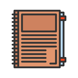 Spiral notebook icon