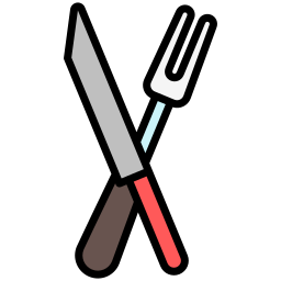 widelec i nóż ikona