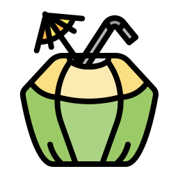 boisson à la noix de coco Icône