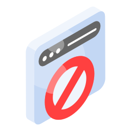 sitio web bloqueado icono