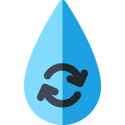 Recycling water icon