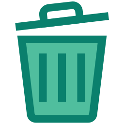 papelera de reciclaje icono