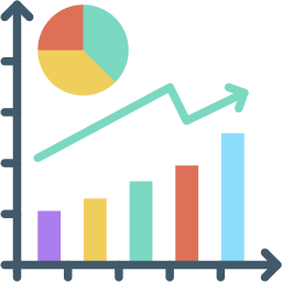 gráfico de barras icono