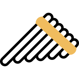 Flauta de pan icono