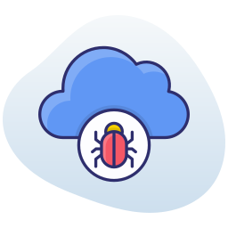 Cloud bug icon