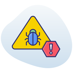 Virus warning icon