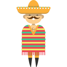 uomo messicano icona