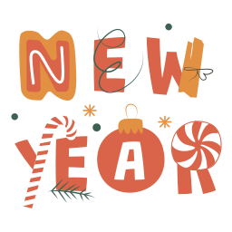 año nuevo sticker