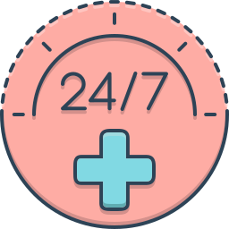 veinticuatro por siete icono
